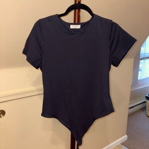 Aritzia Babaton short sleeve black bodysuit